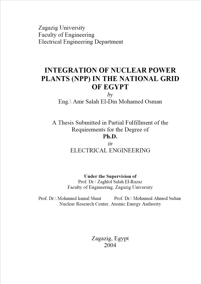 nuclear energy thesis