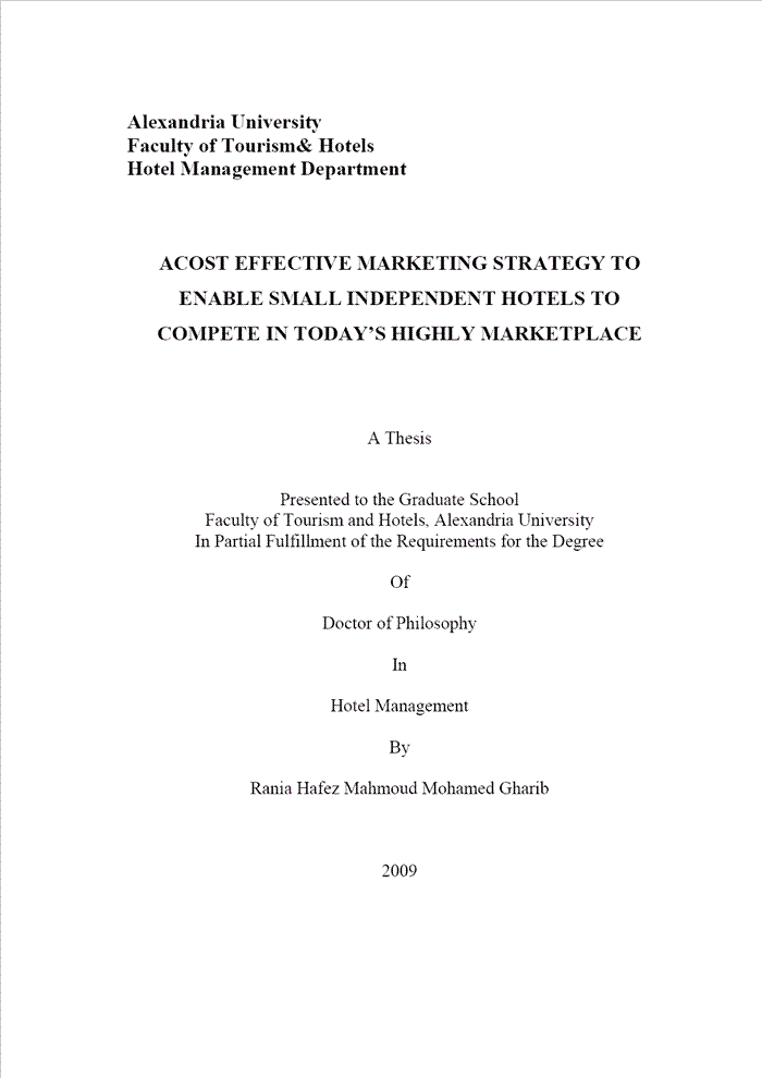 thesis title for marketing management
